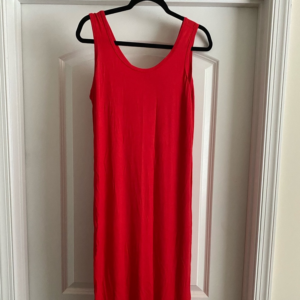 Red Bodycon Tank Dress